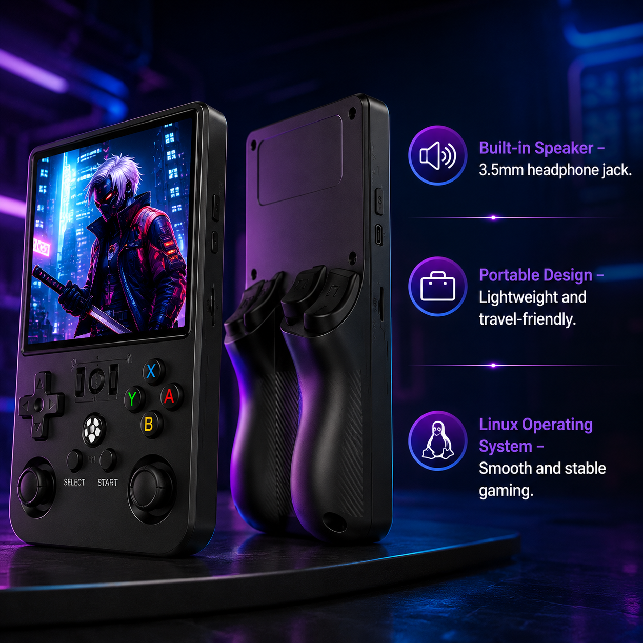 NEW R36 MAX Retro Handheld Game 4.0Inch IPS Screen Console 128GB Portable Video Player Supports 30+ Emulators 20000+Gremas