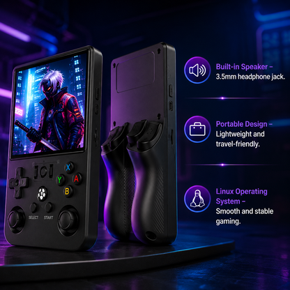 NEW R36 MAX Retro Handheld Game 4.0Inch IPS Screen Console 128GB Portable Video Player Supports 30+ Emulators 20000+Gremas